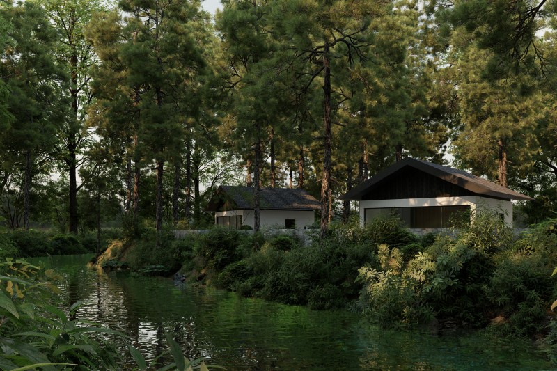 桃花湖 · 隐庐 / 留白,是让建筑退场之后,生活开始发生